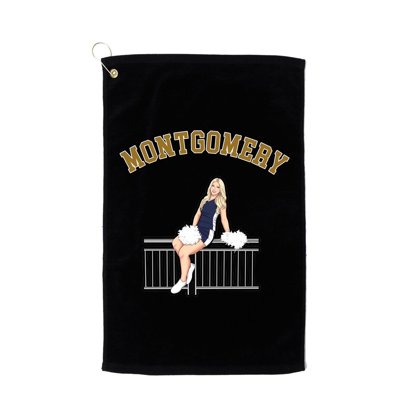 Golf Towel — Shirsey Arch in Black