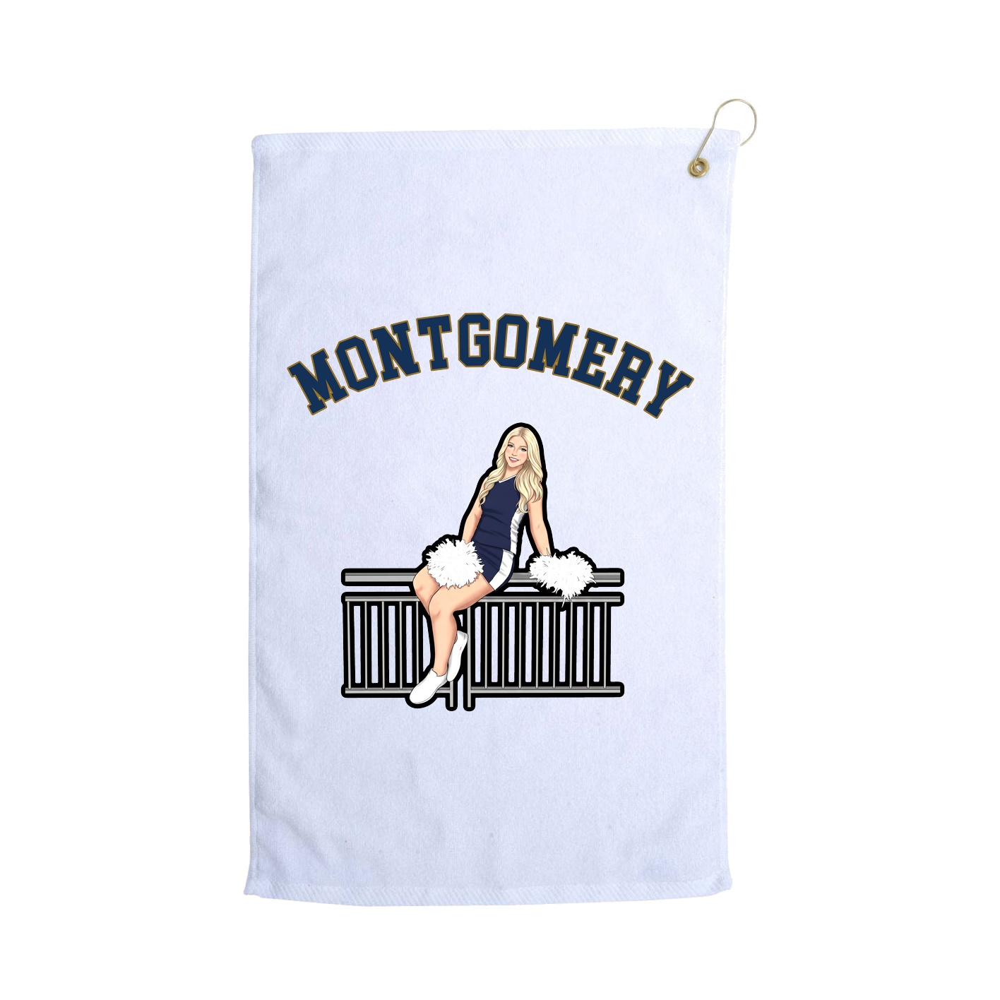 Golf Towel — Shirsey Arch in White