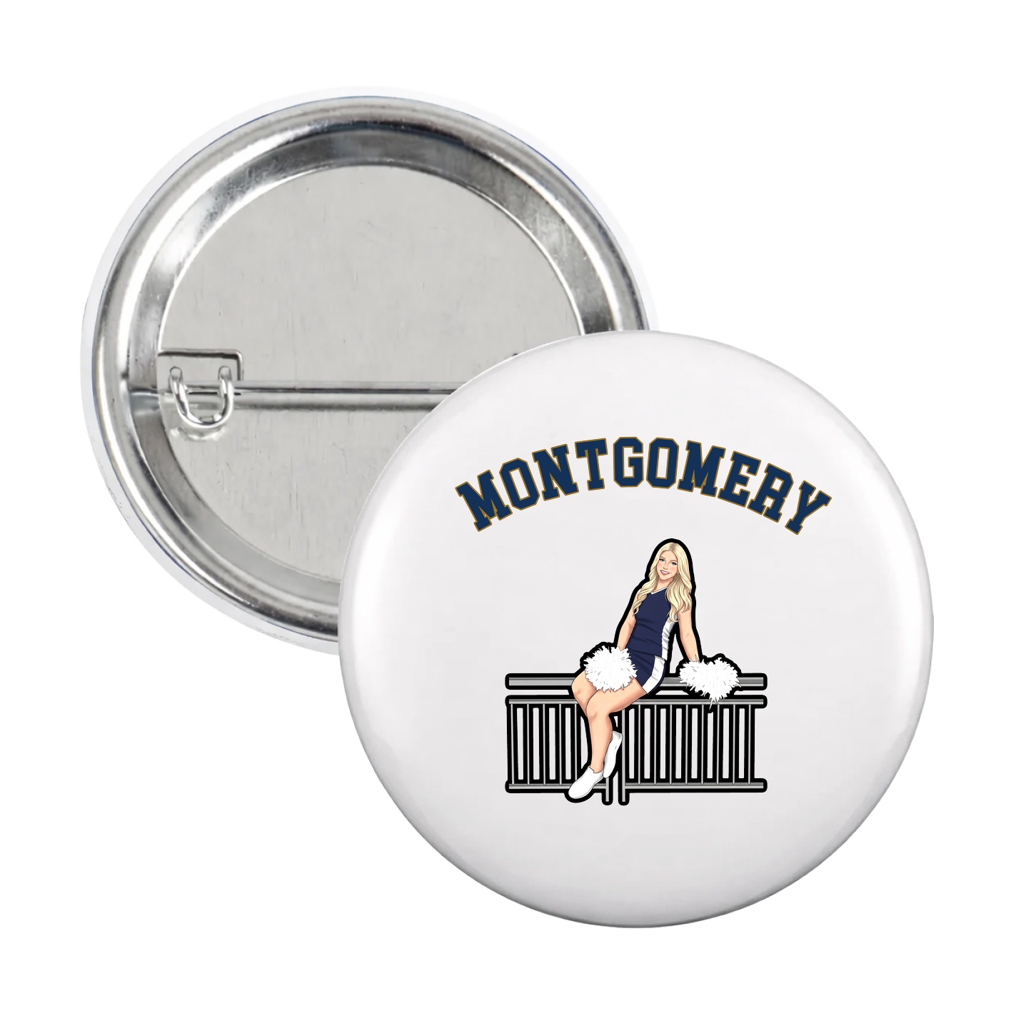 Game Day Button — Shirsey Arch in White