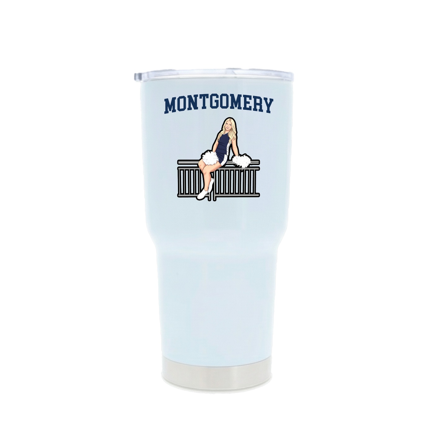 30oz Stainless Steel Tumbler — Shirsey in White