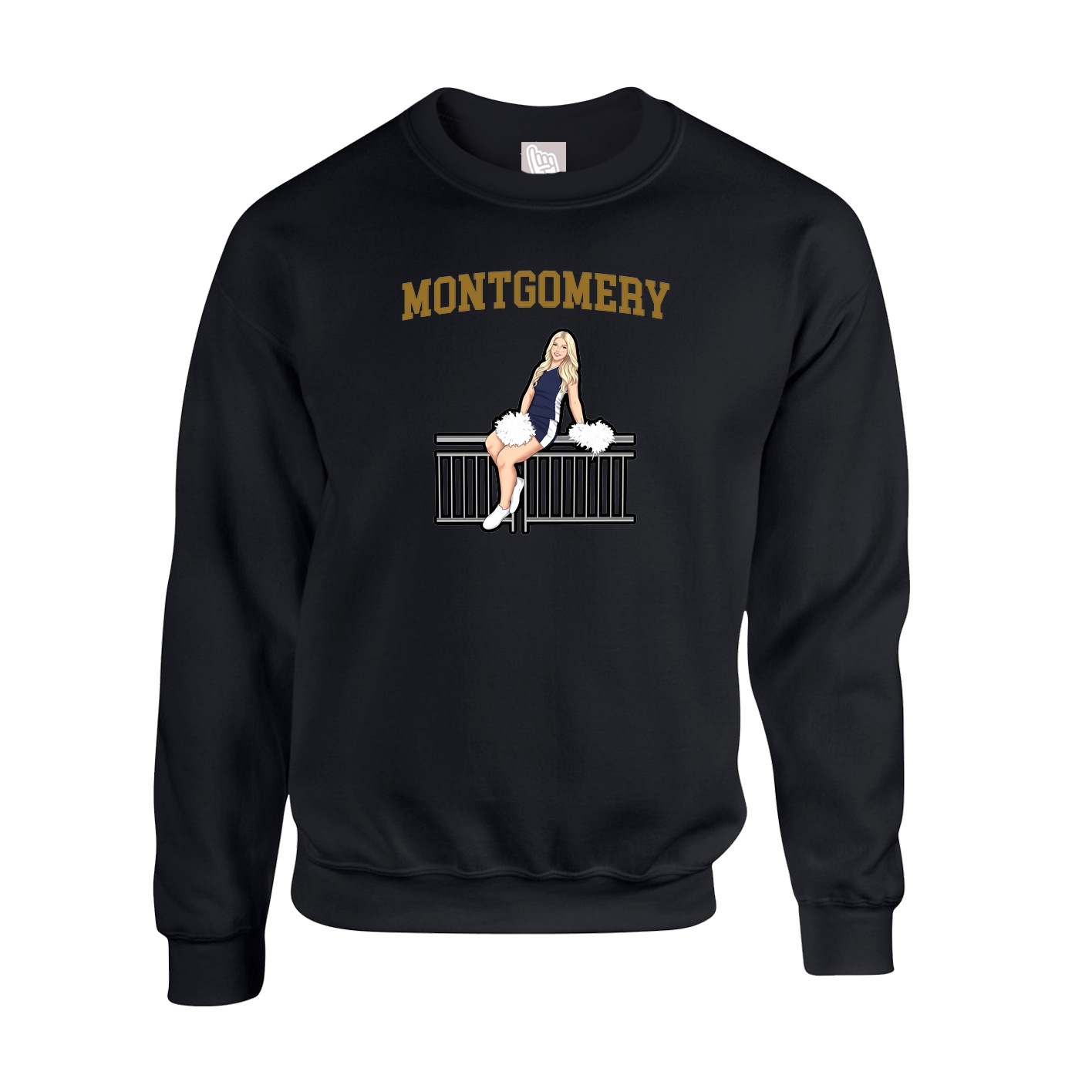 Fleece Crew — Shirsey in Black