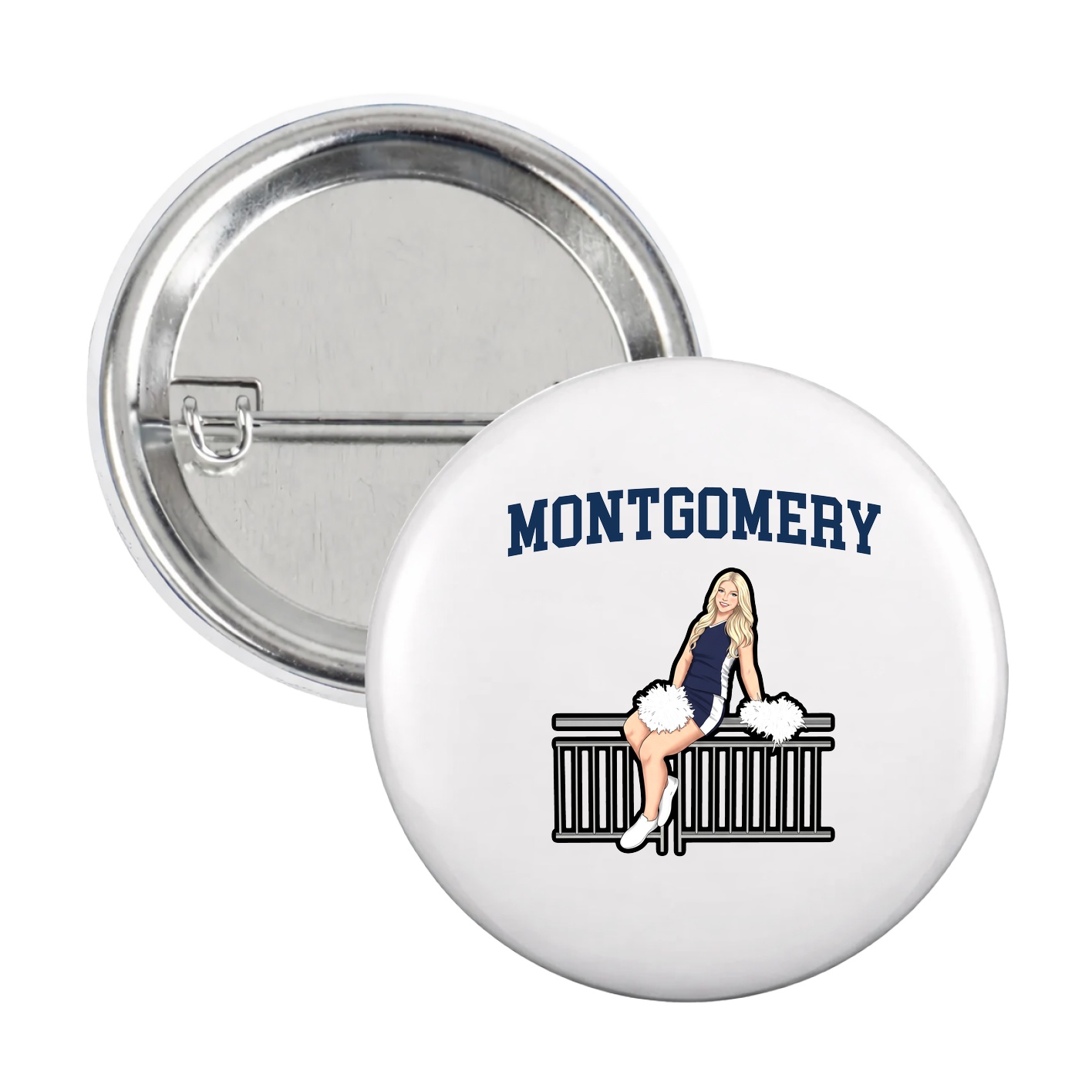 Game Day Button — Shirsey in White