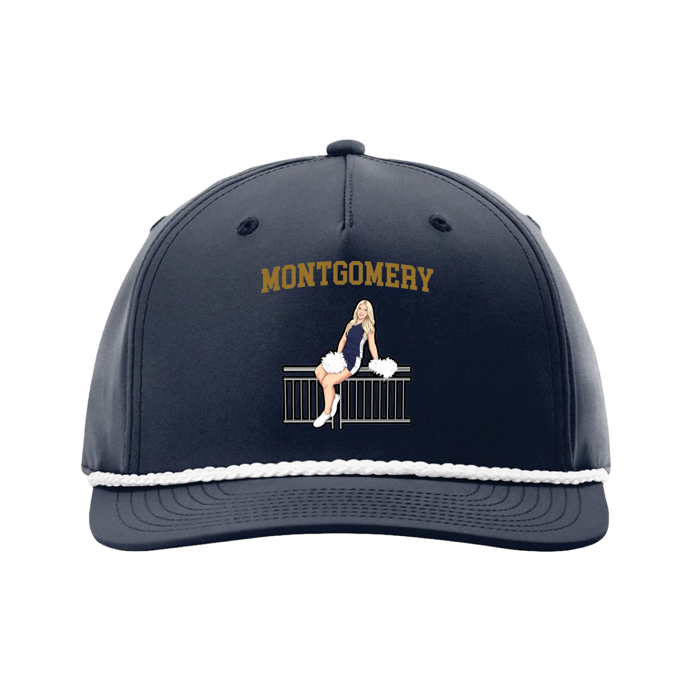Five-Panel Classic Rope Cap — Shirsey in Navy
