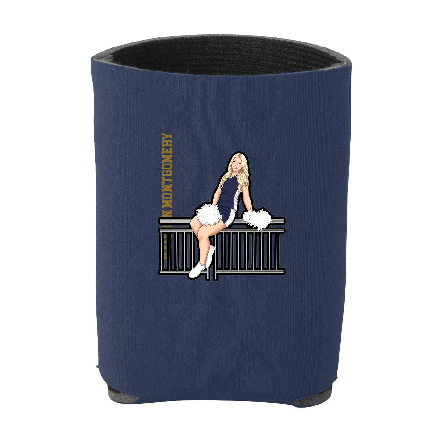 Can Holder — Name Vertical in Navy