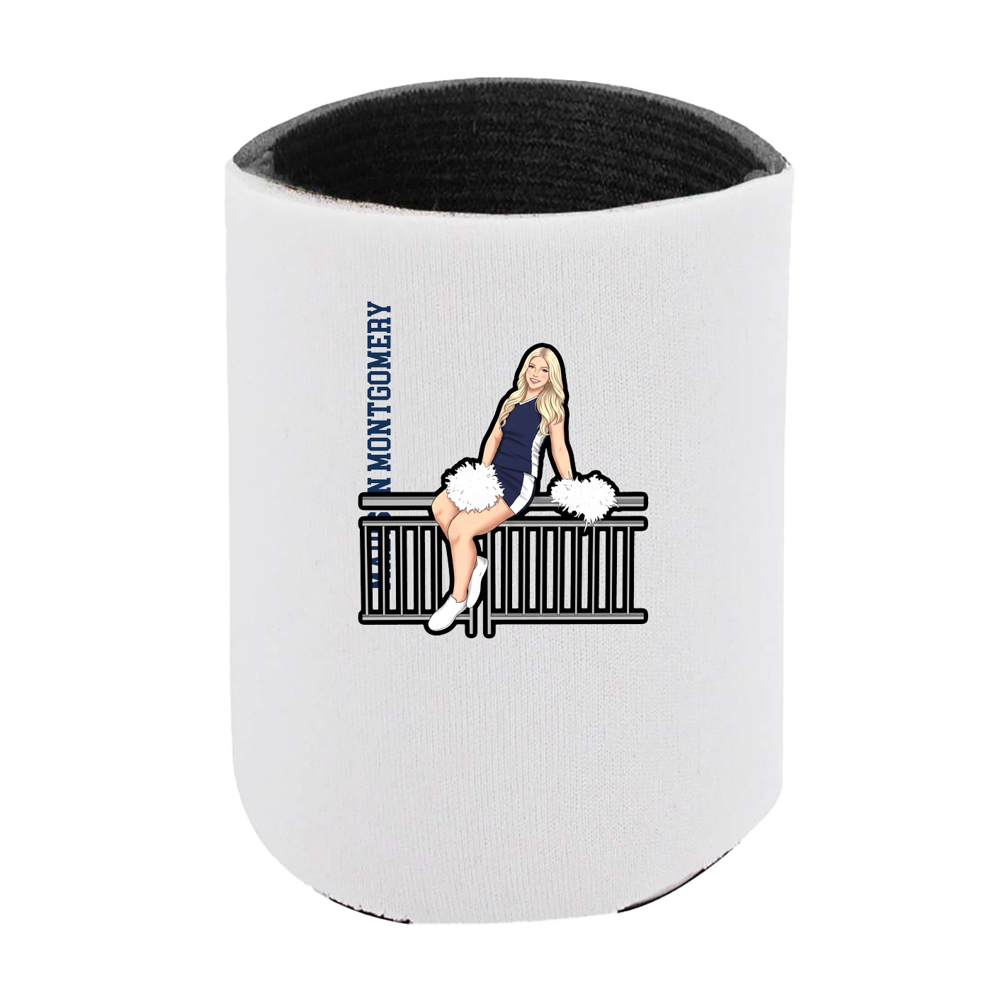 Can Holder — Name Vertical in White