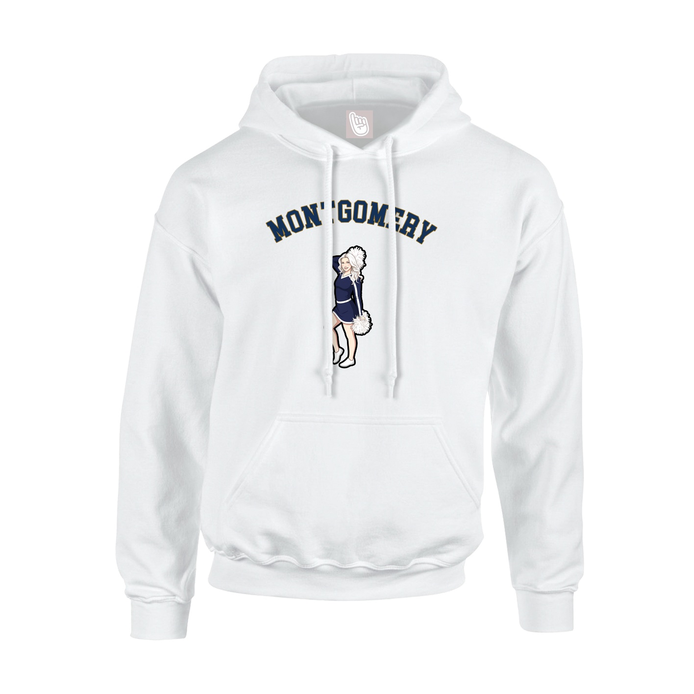 Youth Hoodie — Shirsey Arch in White