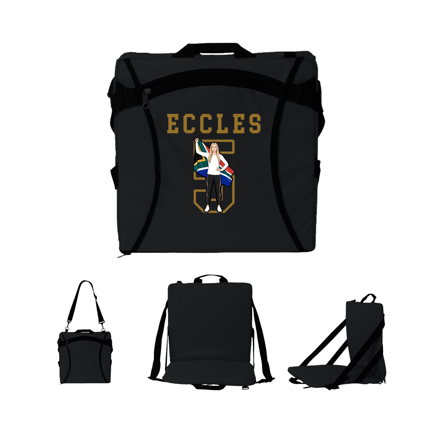 Folding Stadium Seat — Shirsey in Black
