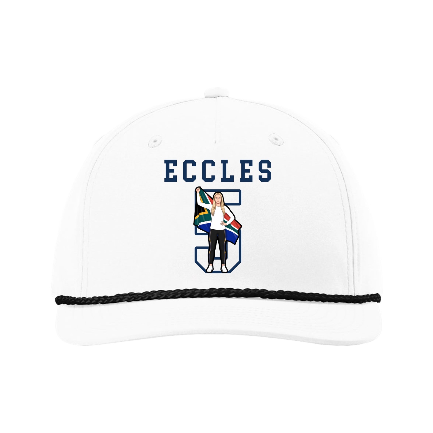 Five-Panel Classic Rope Cap — Shirsey in White