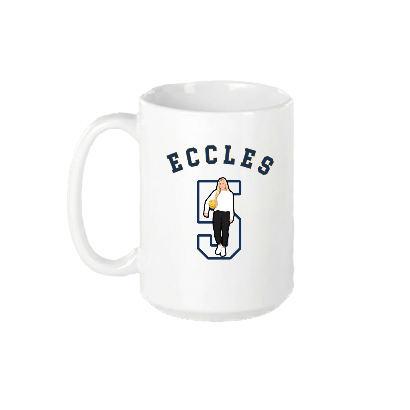 15oz Coffee Mug — Shirsey Arch in White