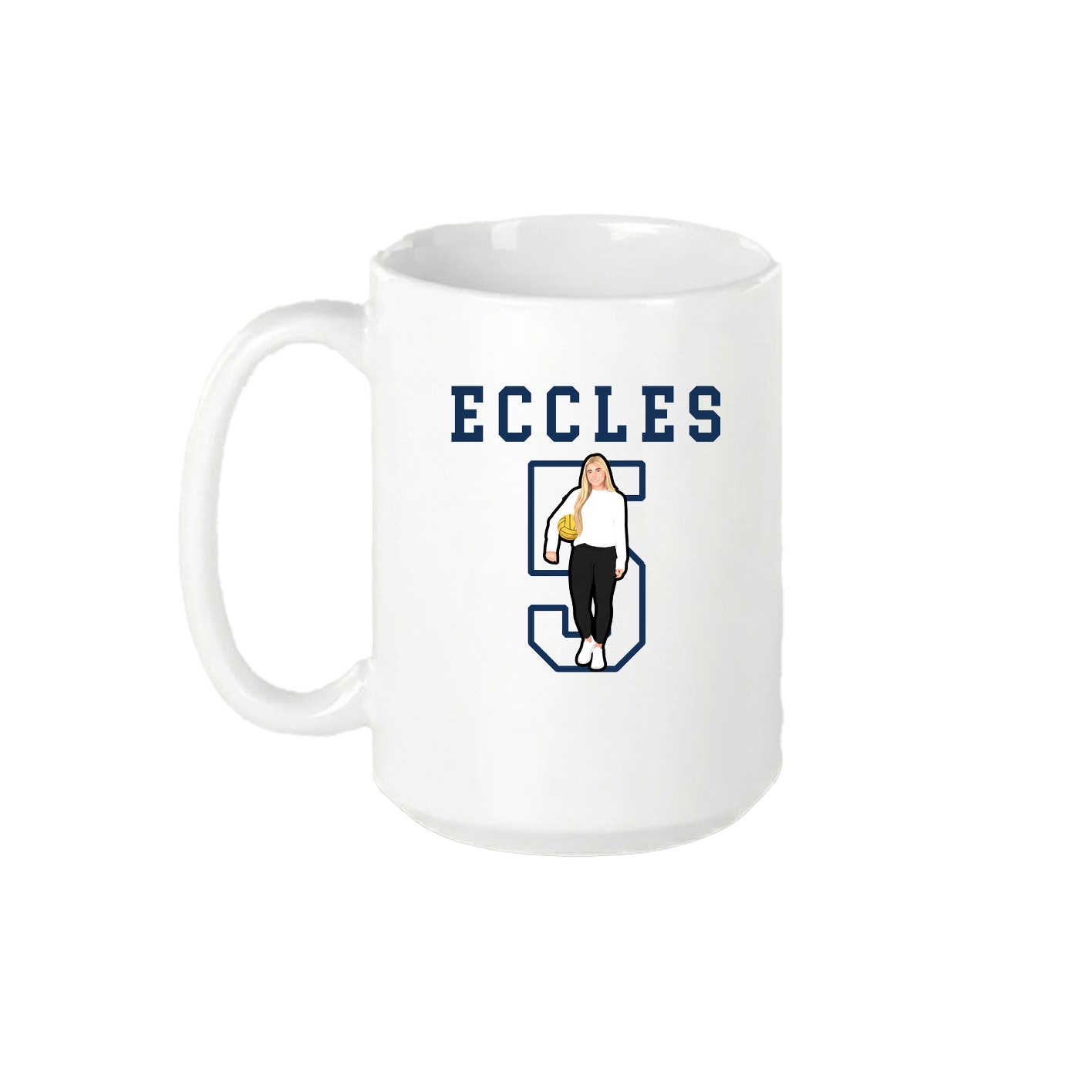 15oz Coffee Mug — Shirsey in White