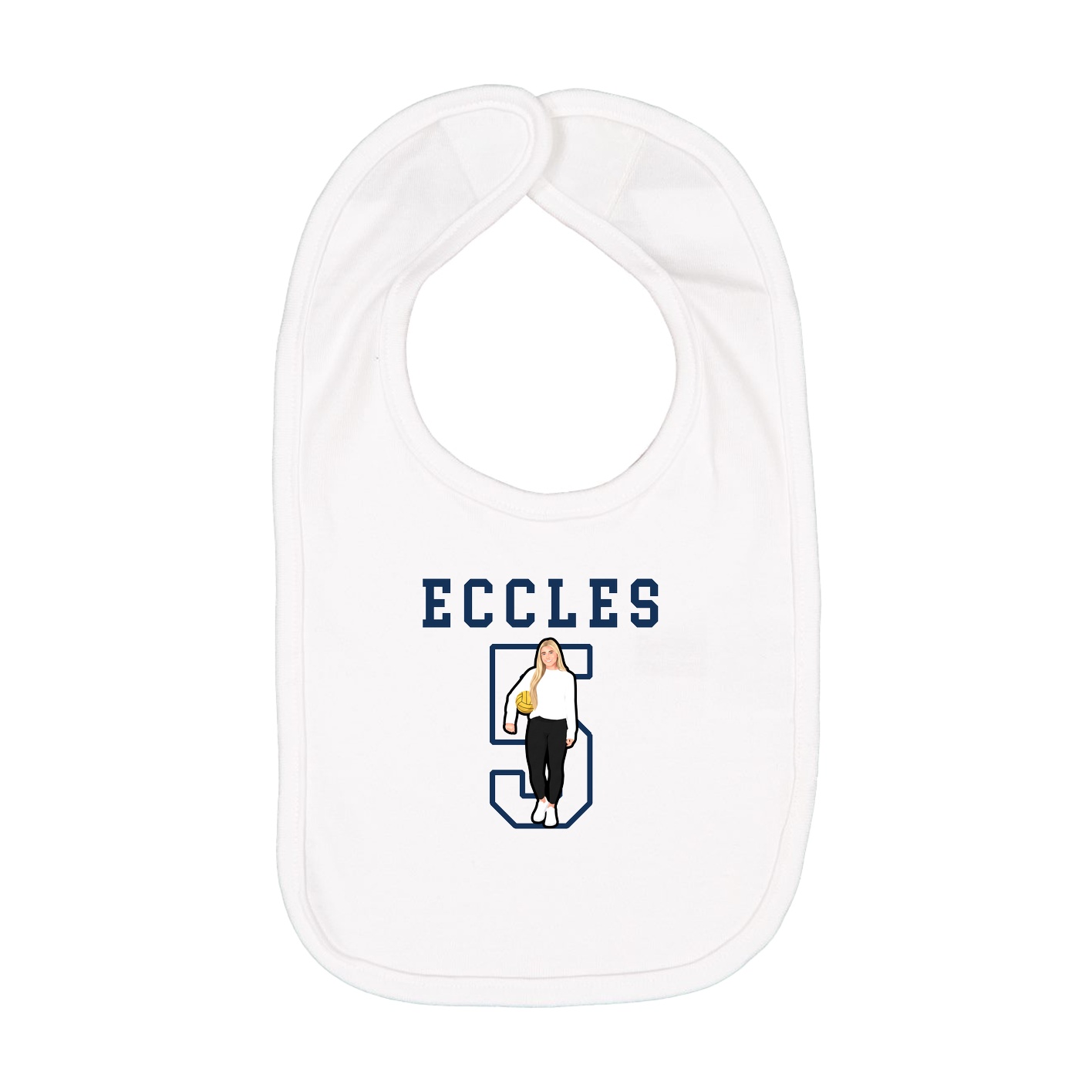 Infant Bib — Shirsey in White