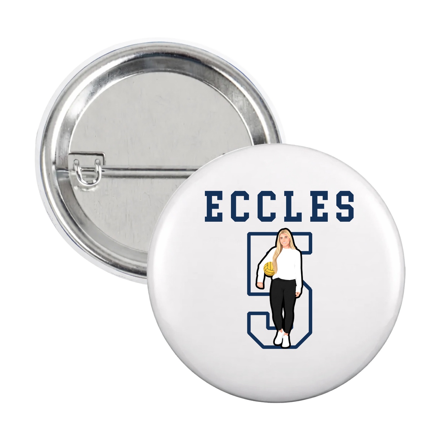 Game Day Button — Shirsey in White