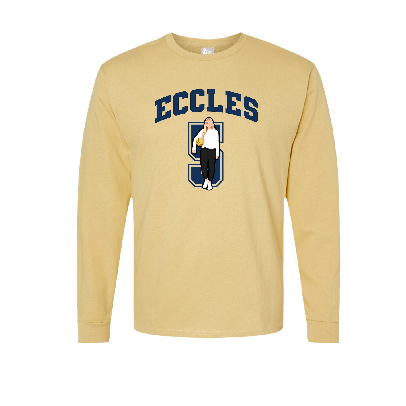 Long Sleeve Tee — Number in Vegas Gold