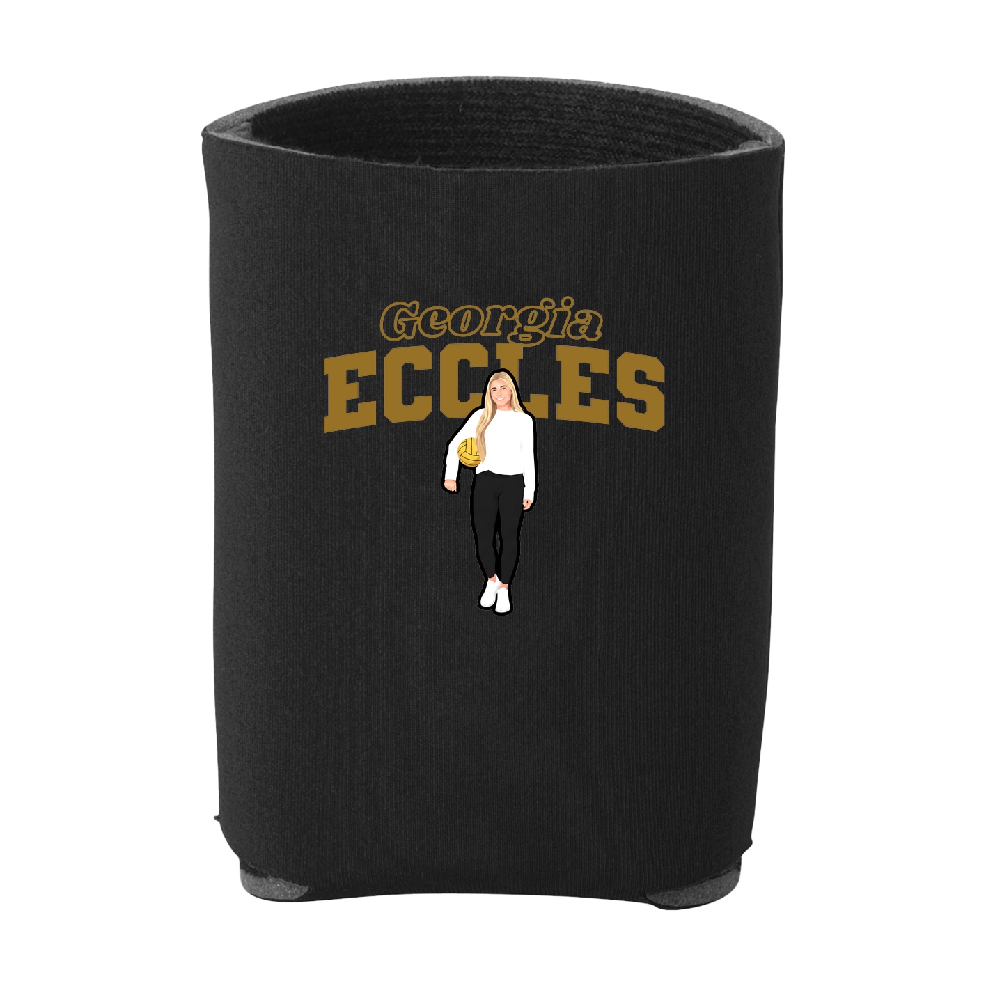 Can Holder — Name Arch in Black