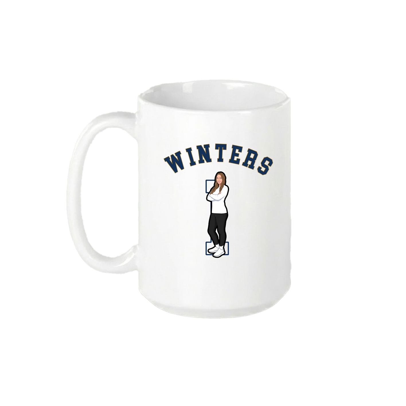 15oz Coffee Mug — Shirsey Arch in White