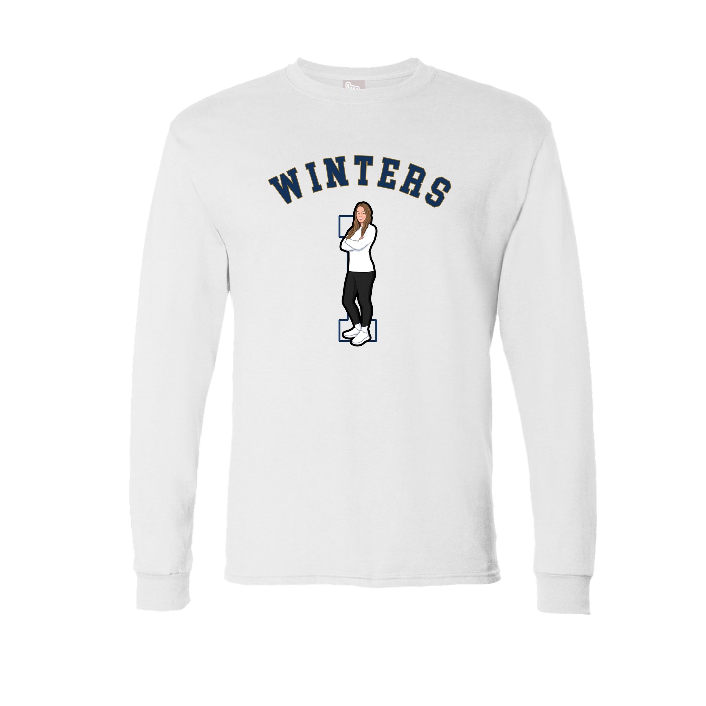 Long Sleeve Tee — Shirsey Arch in White