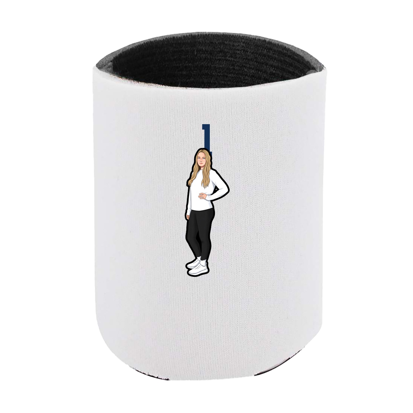 Can Holder — Number Top in White