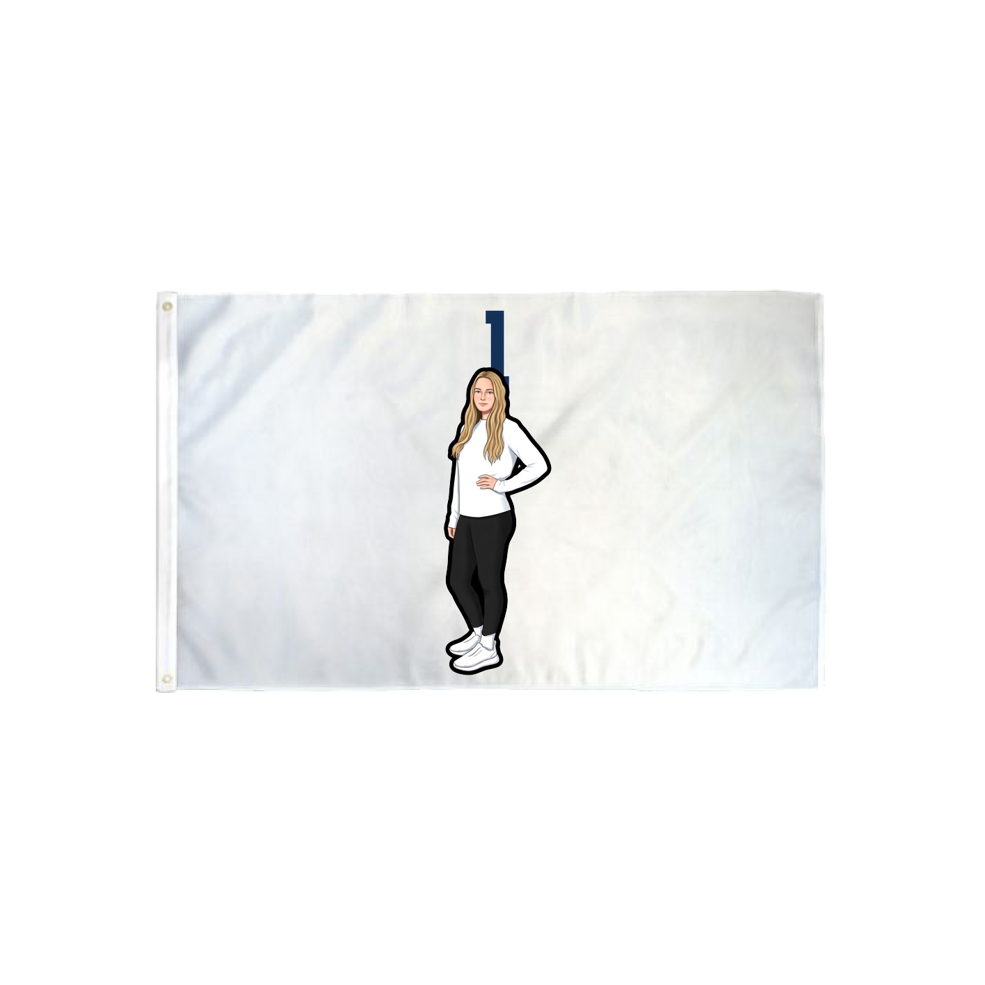 3x5 Flag — Number Top in Classic