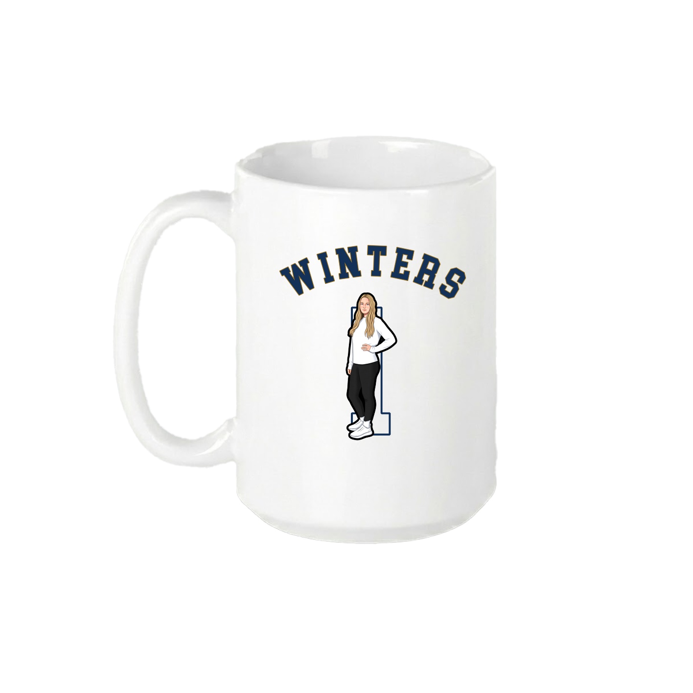 15oz Coffee Mug — Shirsey Arch in White