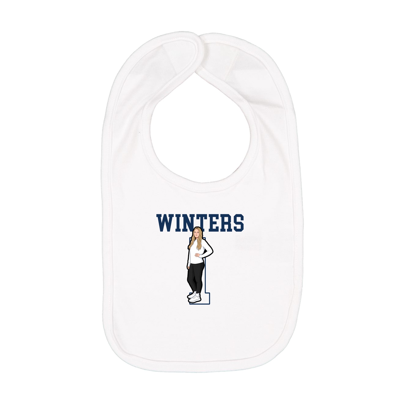 Infant Bib — Shirsey in White
