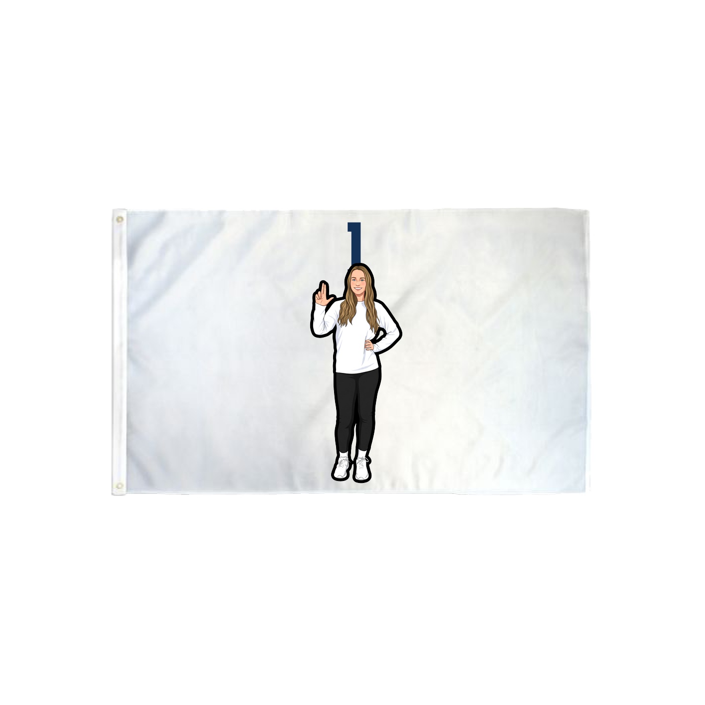 3x5 Flag — Number Top in Classic