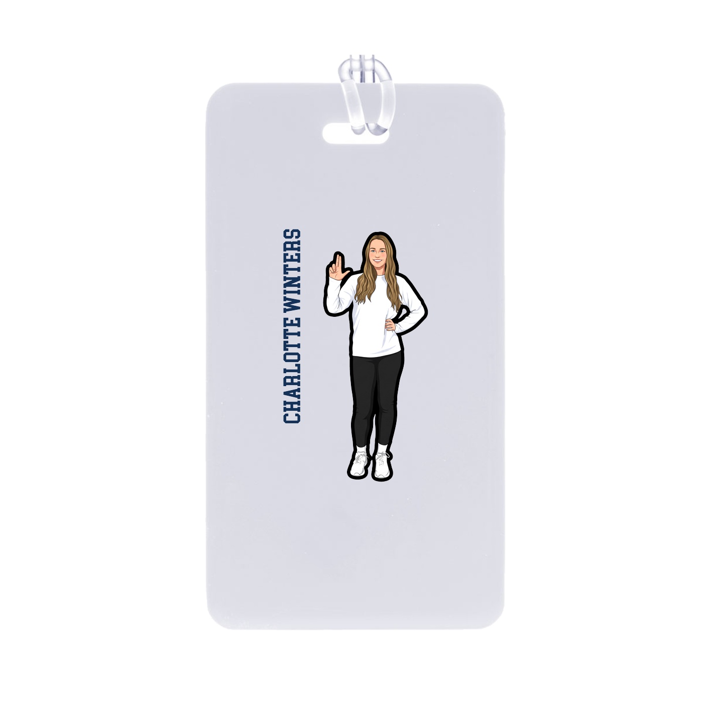 Bag Tag — Name Vertical in Classic