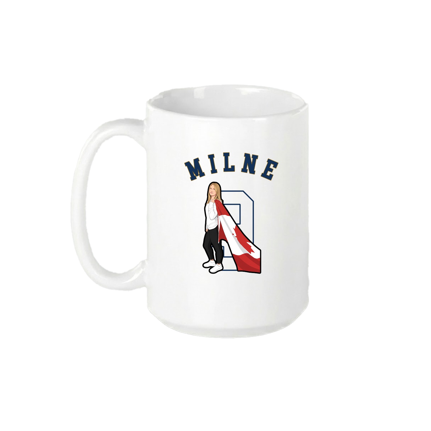 15oz Coffee Mug — Shirsey Arch in White