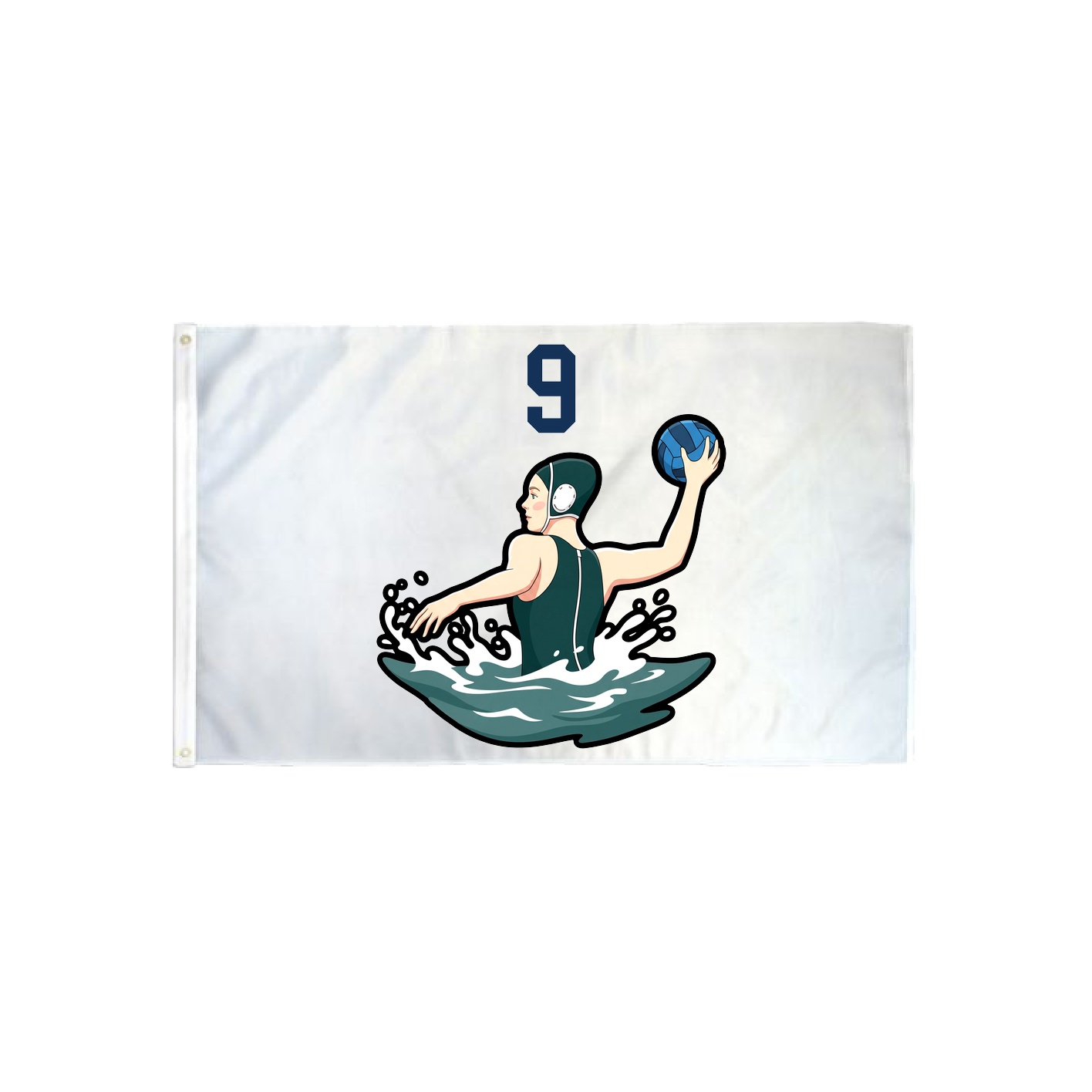 3x5 Flag — Number Top in Classic