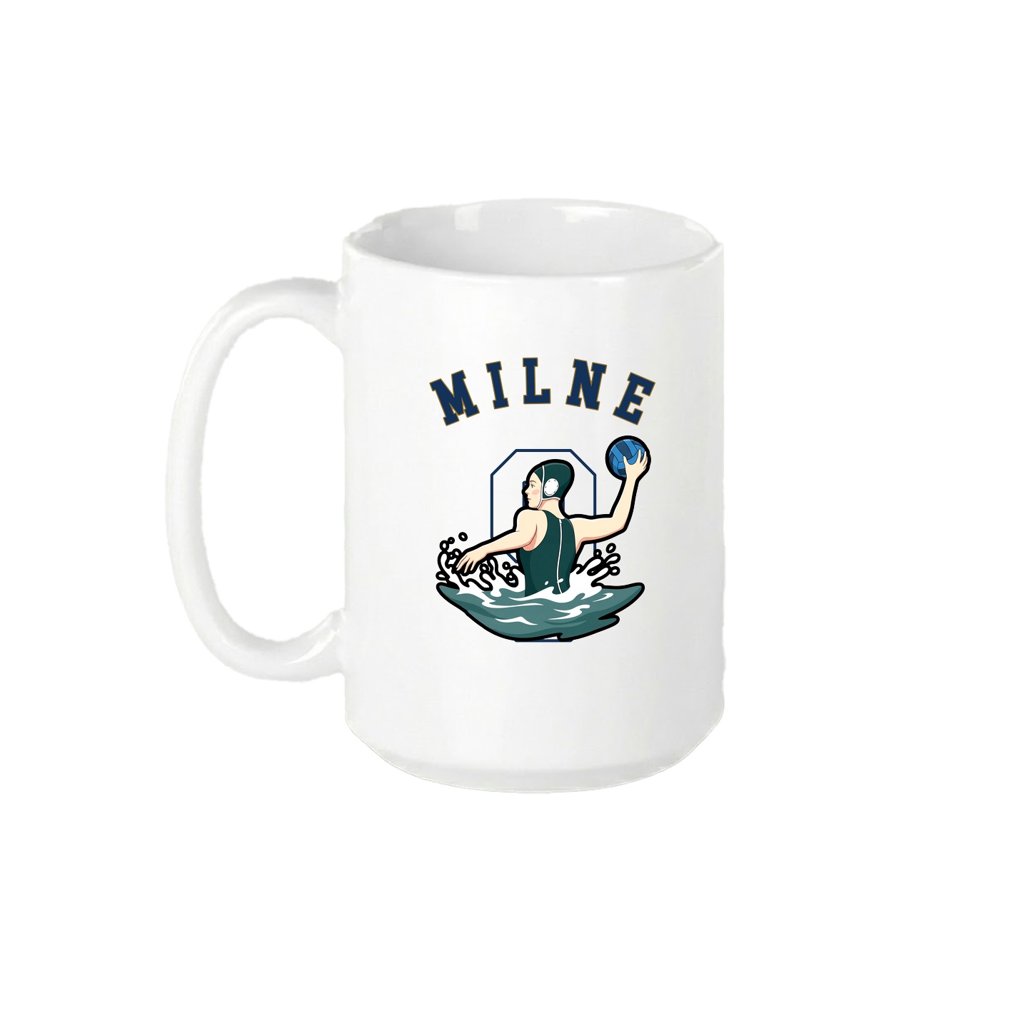 15oz Coffee Mug — Shirsey Arch in White