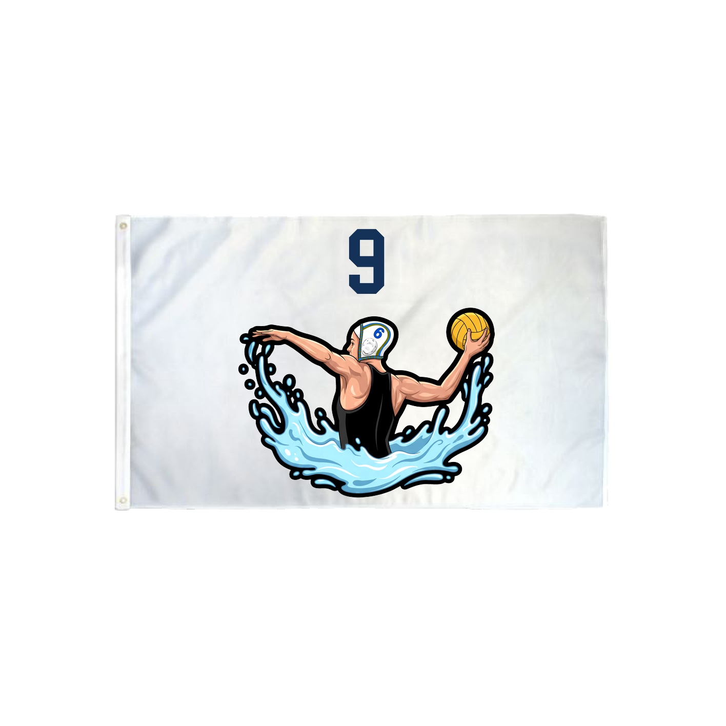 3x5 Flag — Number Top in Classic