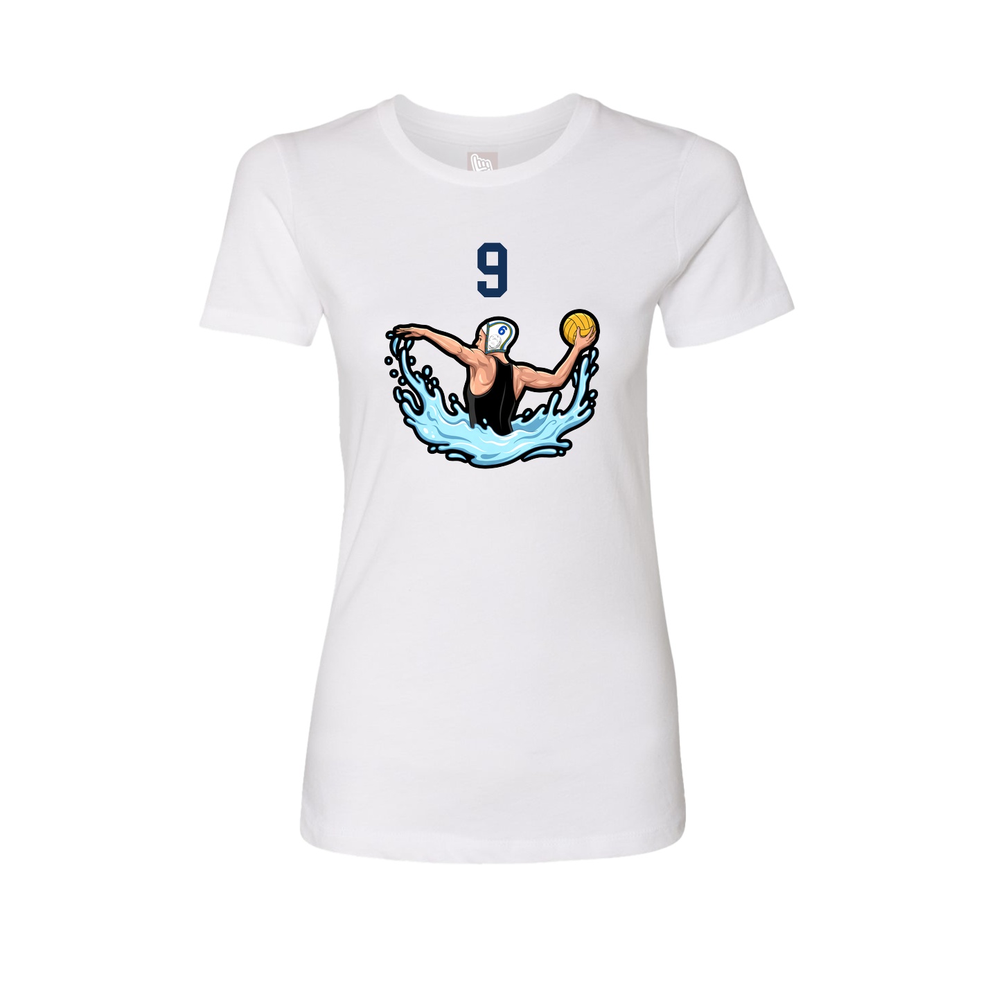 Womens Tee — Number Top in White