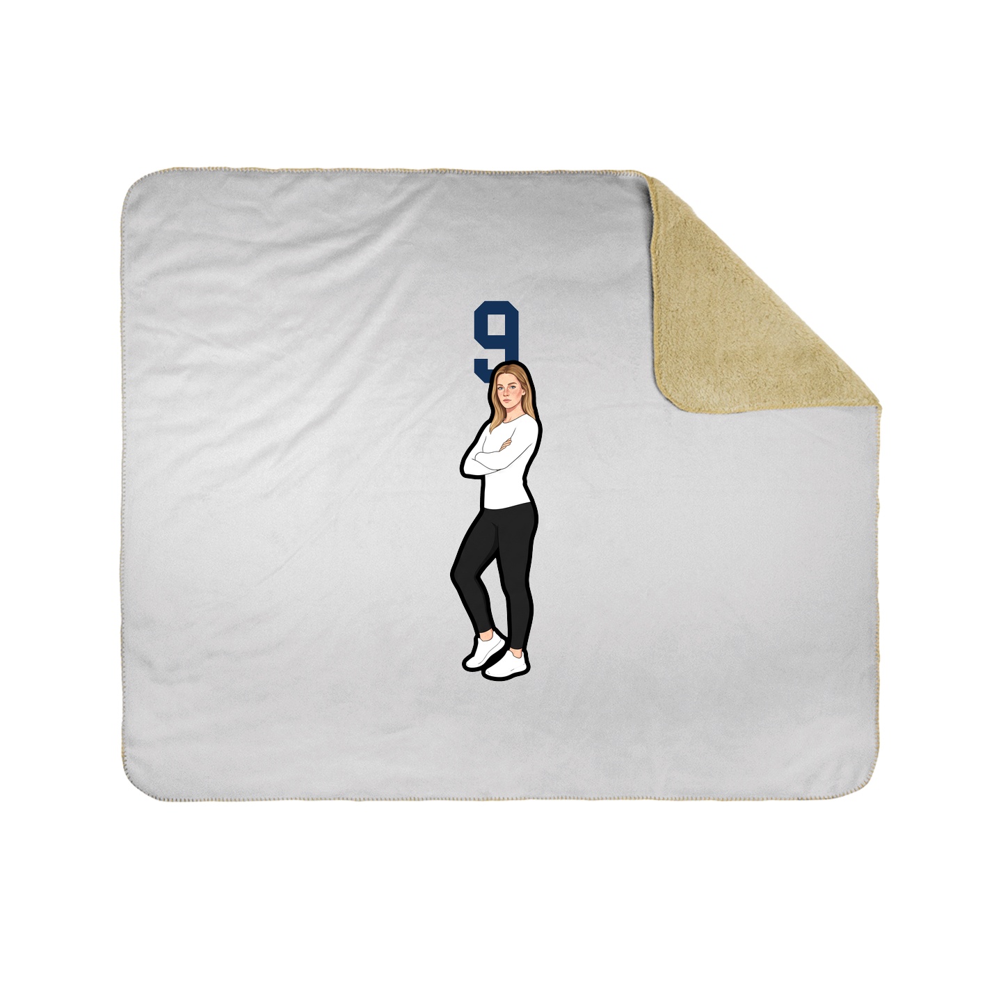 50x60 Sherpa Lined Throw Blanket
