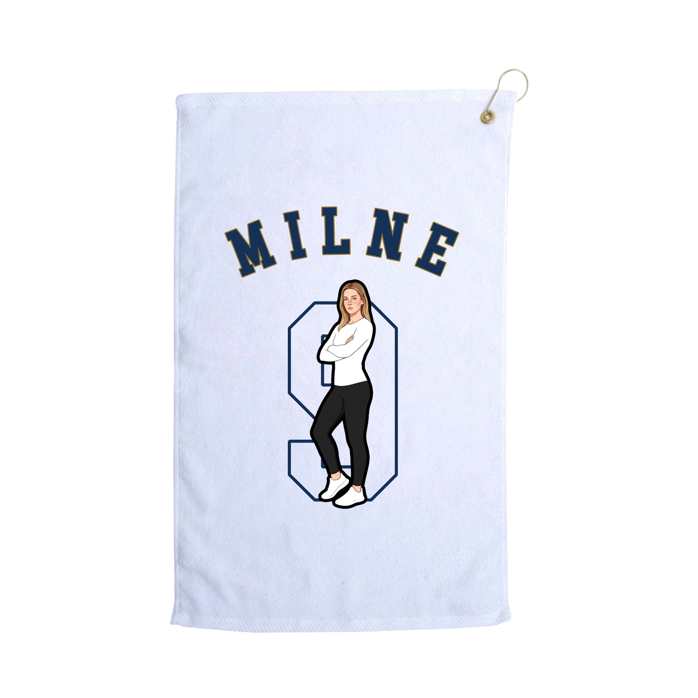 Golf Towel — Shirsey Arch in White