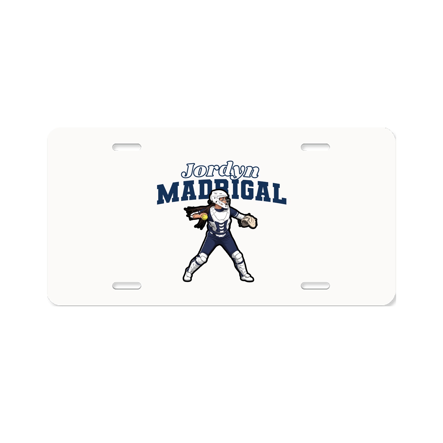 License Plate — Name Arch in Classic