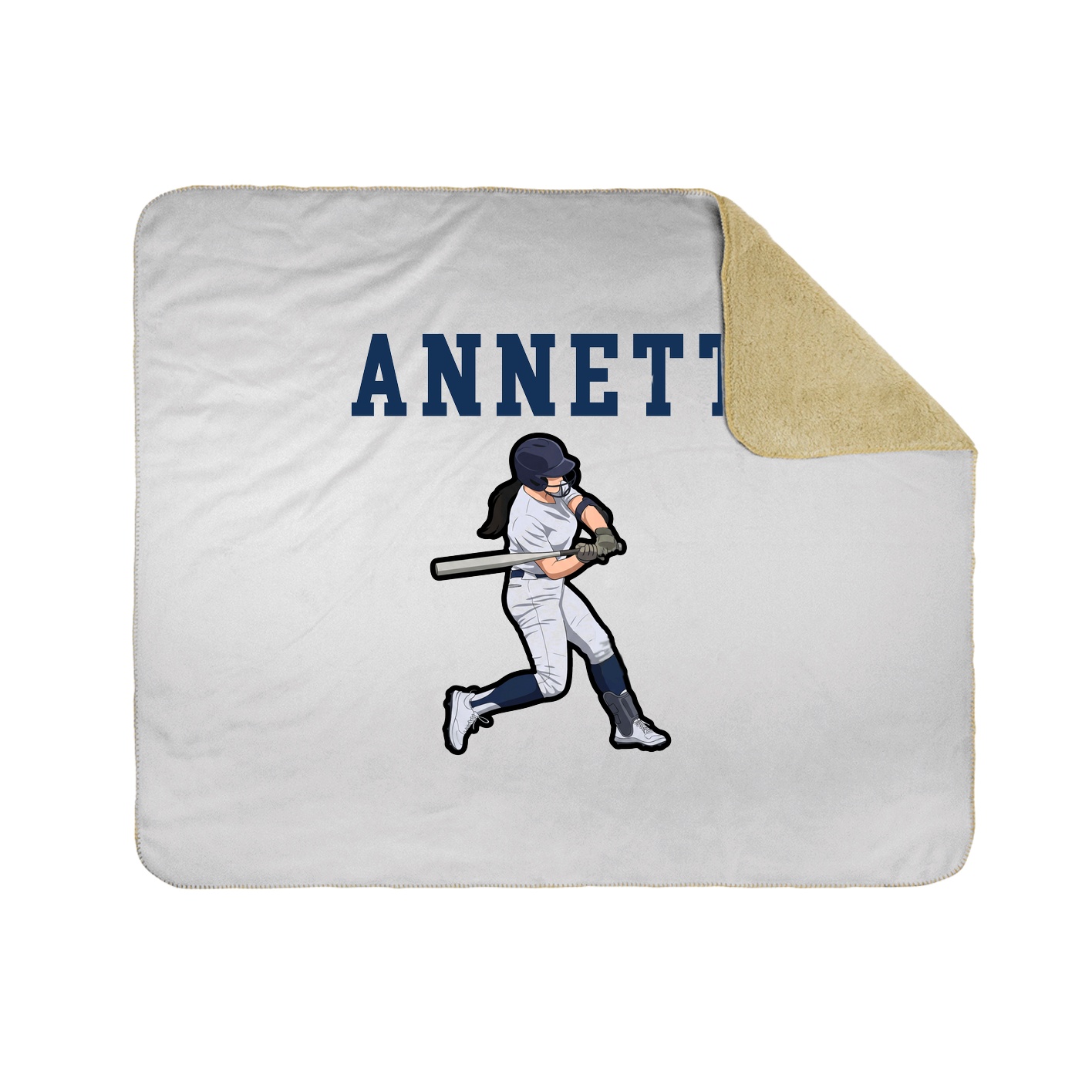 Throw Blanket — Shirsey in White