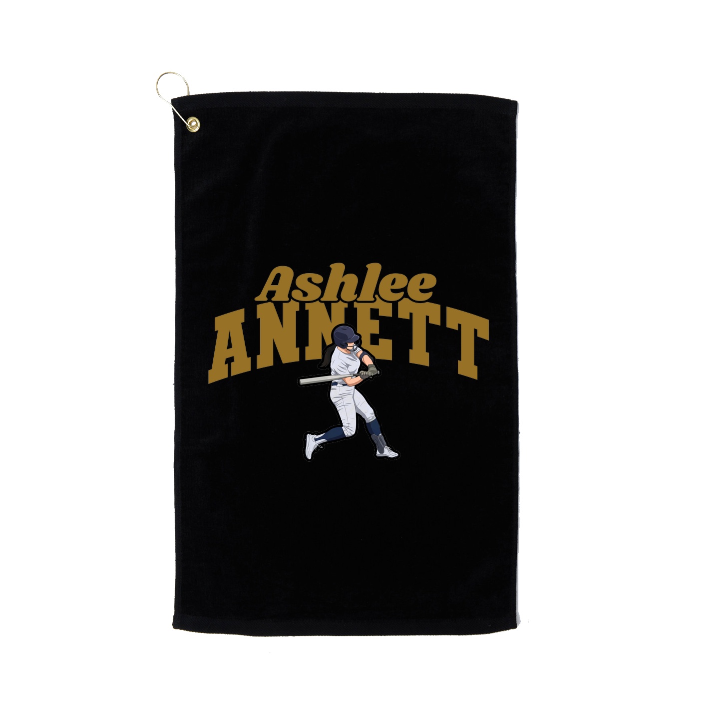Golf Towel — Signature Arch in Black