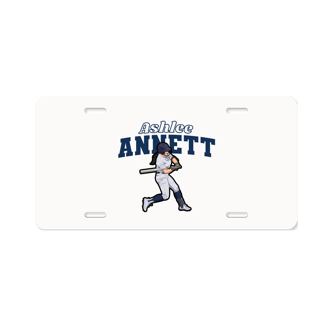 License Plate — Name Arch in Classic