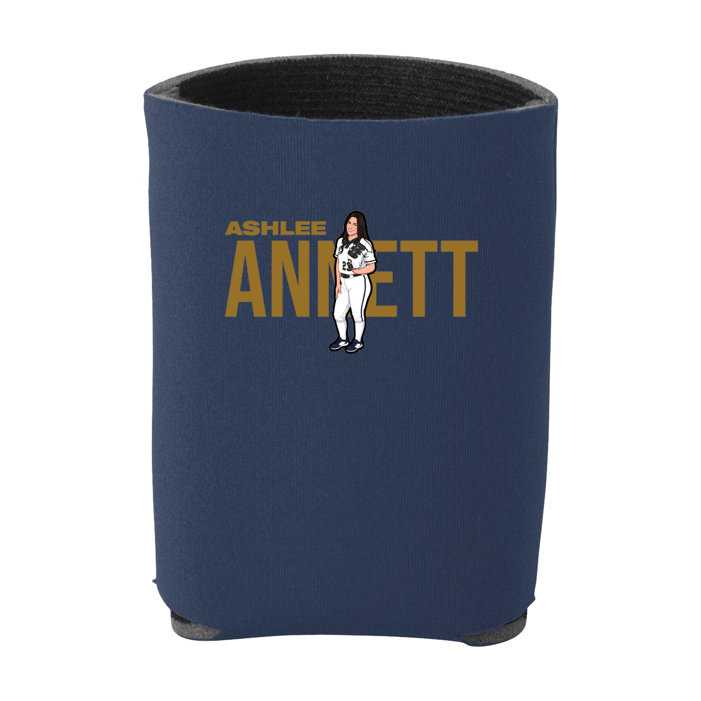 Can Holder — Player Name in Navy
