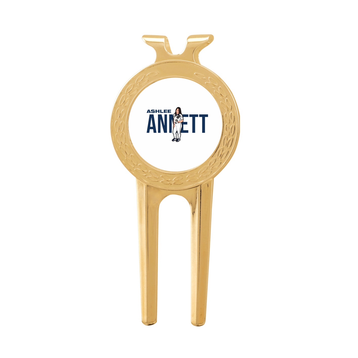 Divot Tool with Ball Marker — Player Name in Classic