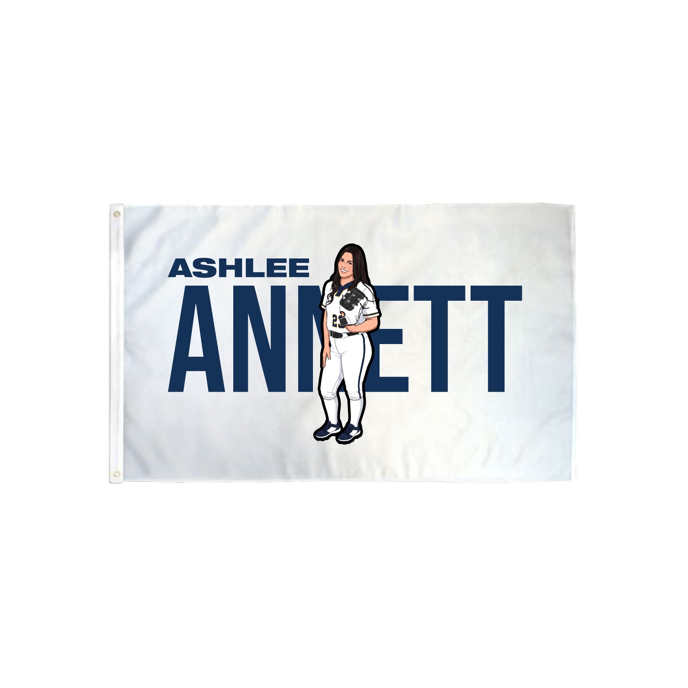 3x5 Flag — Player Name in Classic
