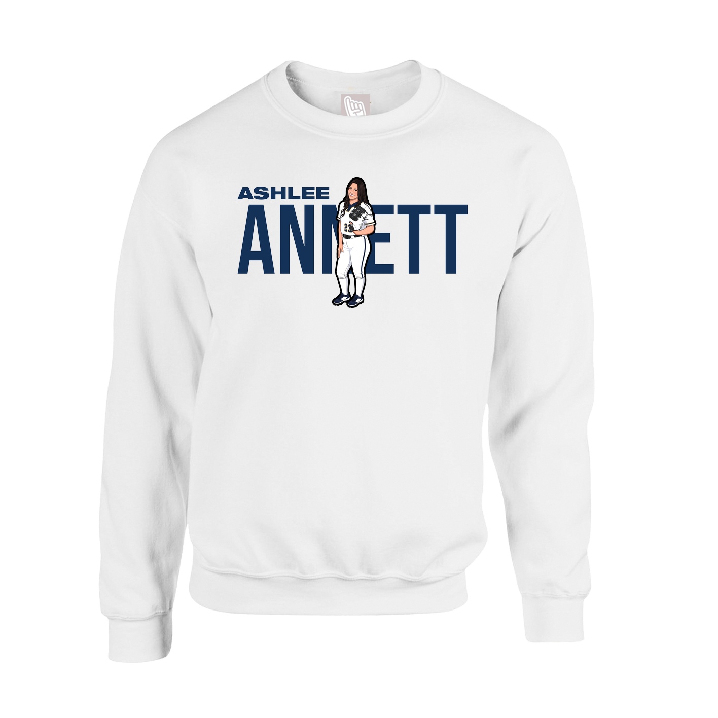 Fleece Crew — Player Name in White