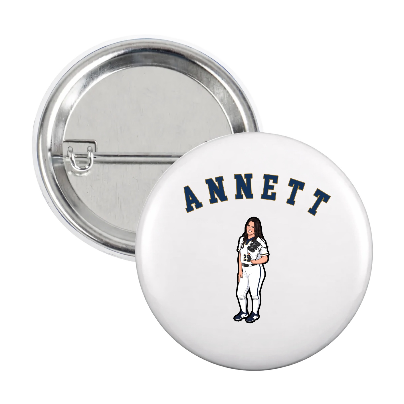 Game Day Button — Shirsey Arch in White