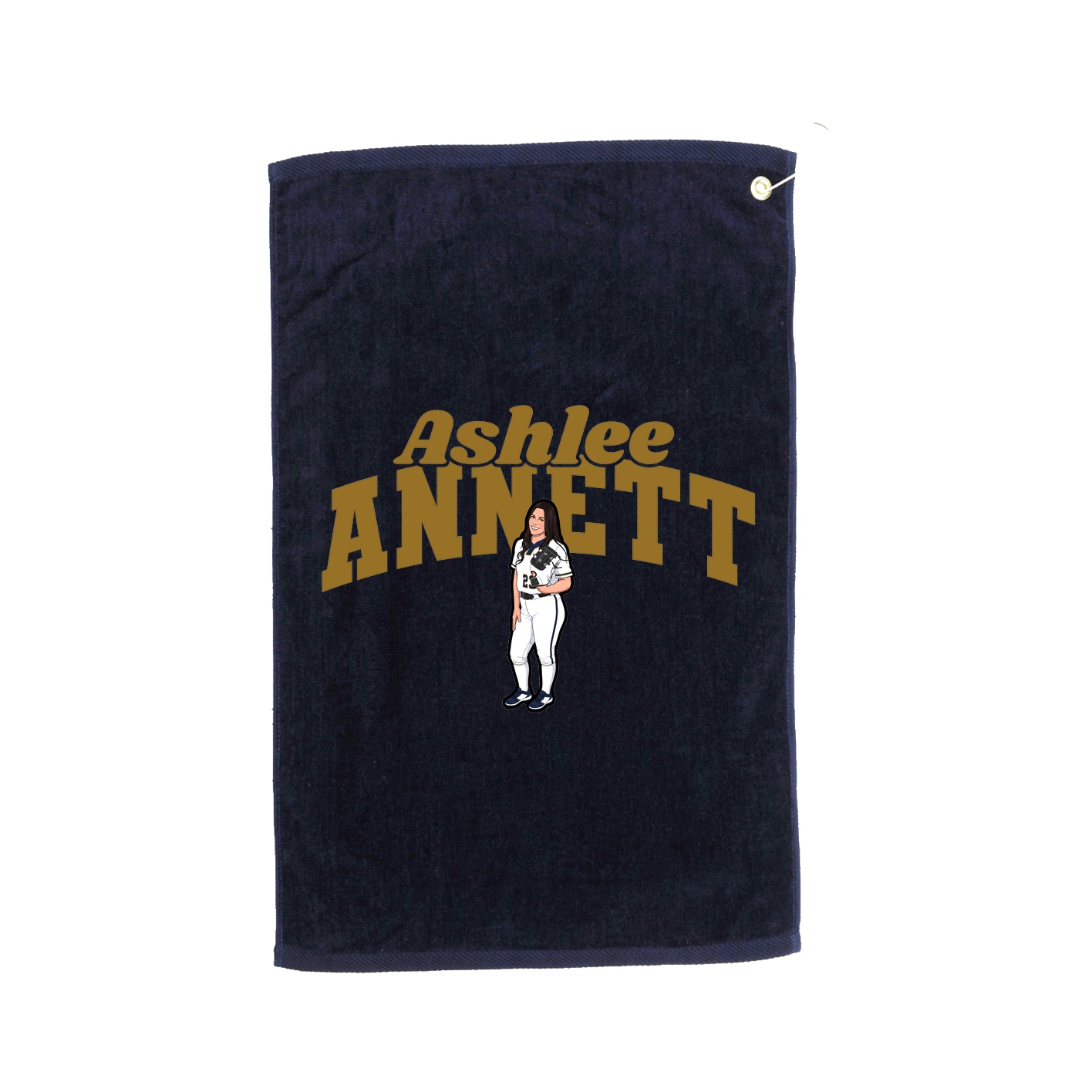 Golf Towel — Signature Arch in Navy