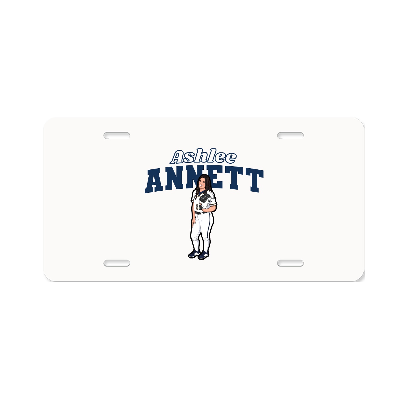 License Plate — Name Arch in Classic