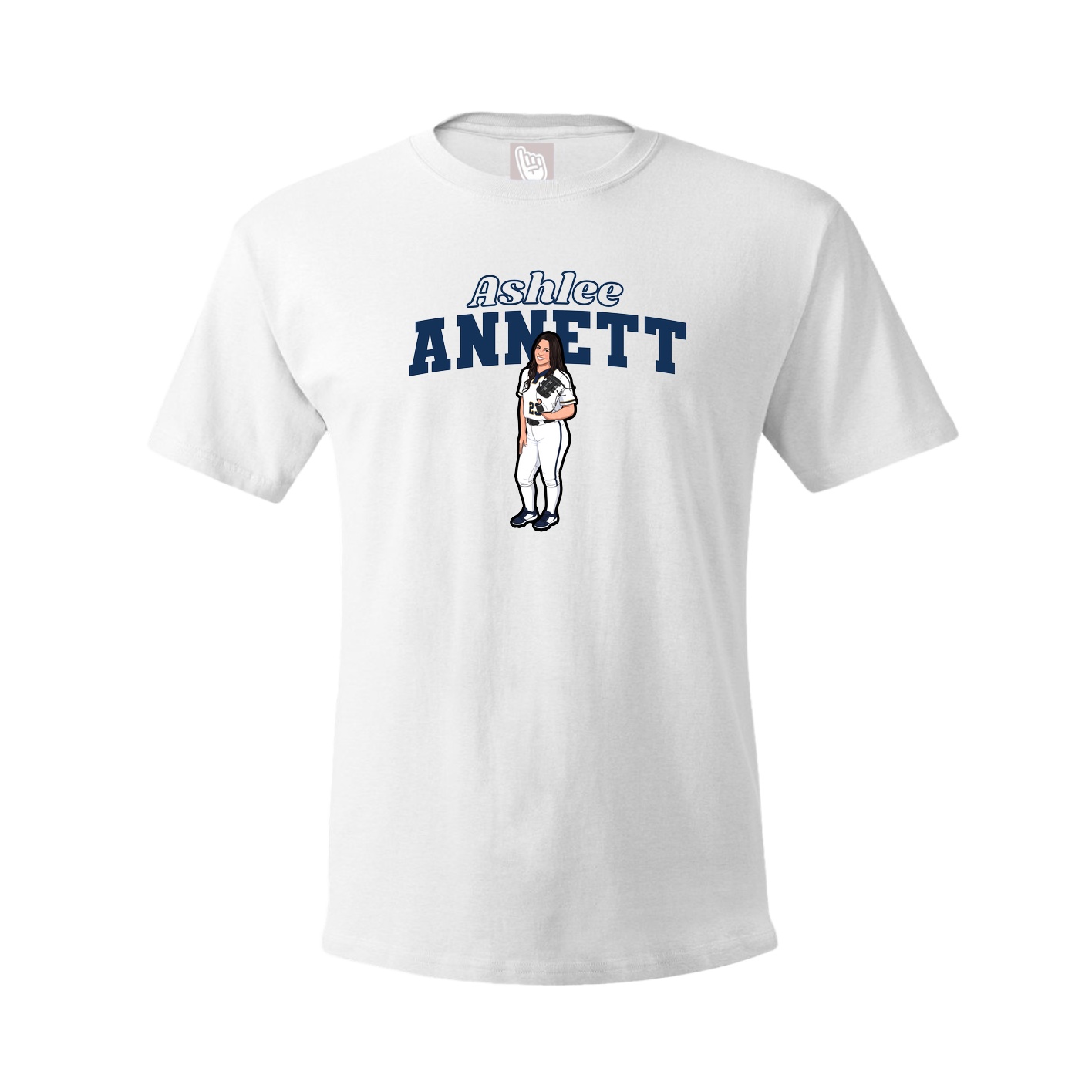 Tee — Name Arch in White