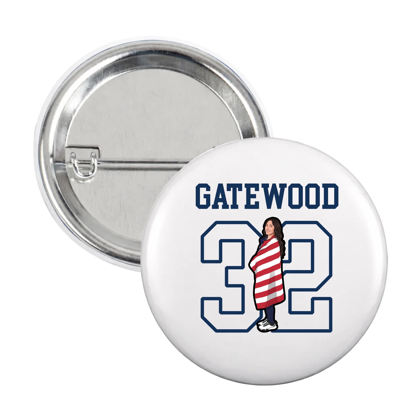 Game Day Button — Shirsey in White