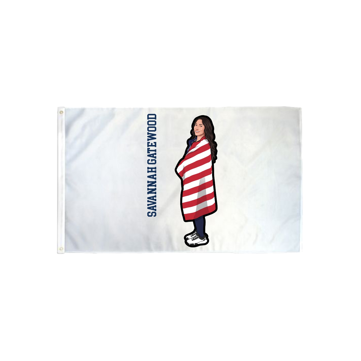 3x5 Flag — Name Vertical in Classic
