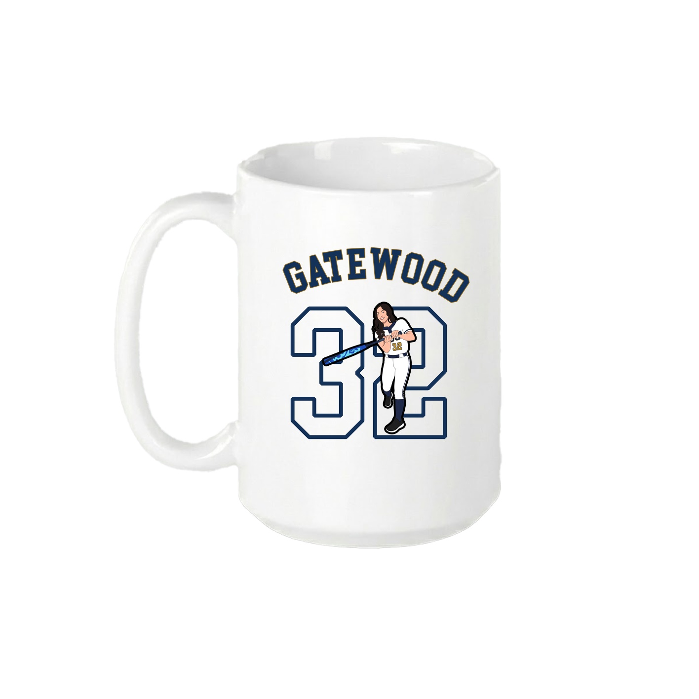 15oz Coffee Mug — Shirsey Arch in White