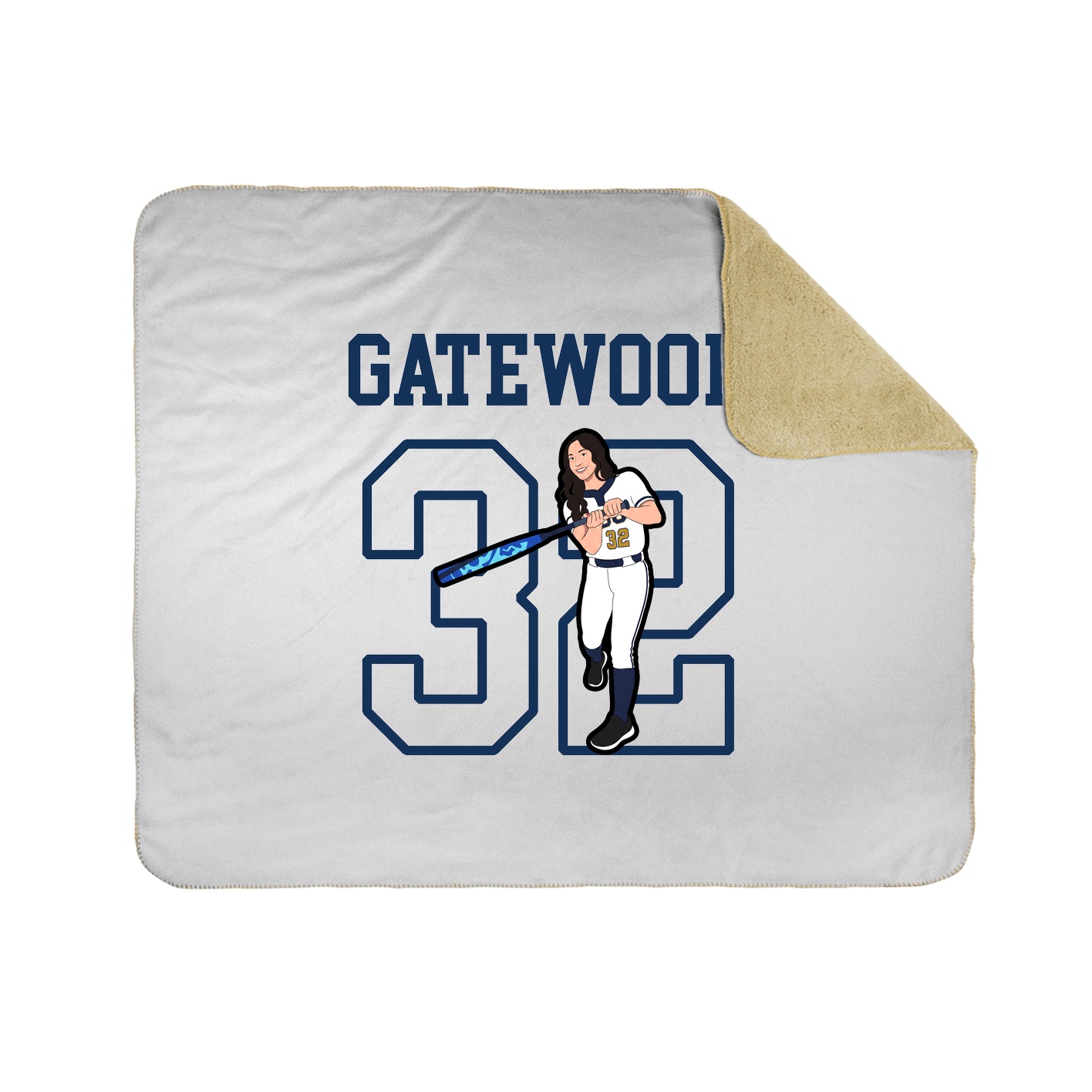 Throw Blanket — Shirsey in White