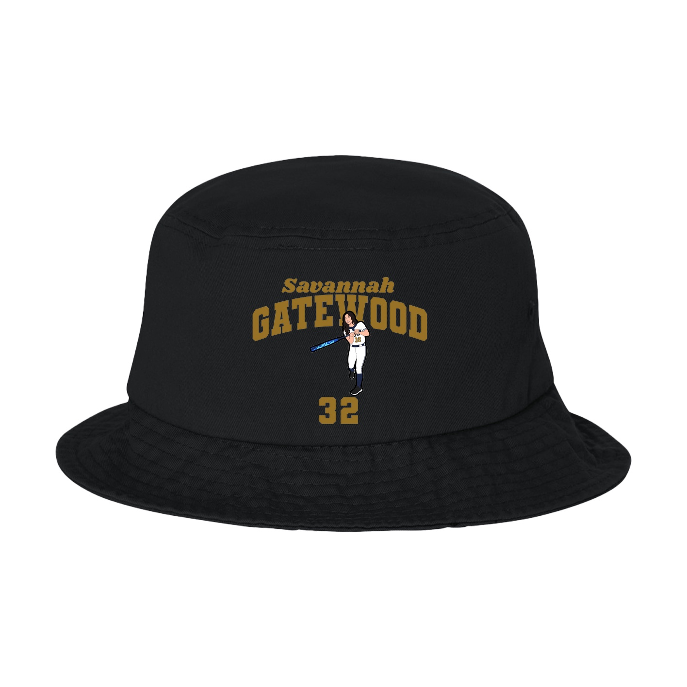 Bucket Cap — Signature Arch in Black